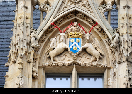 Frankreich, Seine Maritime, Rouen, place De La Pucelle, Hôtel de Bourgtheroulde entstand in der ersten Hälfte des sechzehnten Stockfoto