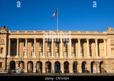 Frankreich, Paris, Place De La Concorde, Fassade des Hotel De La Marine Stockfoto