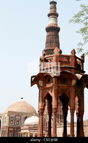 Qutb Minar Neu Delhi, Indien Stockfoto