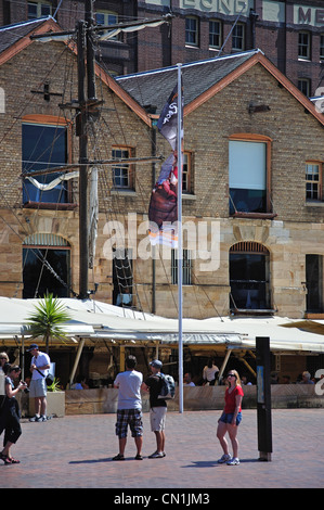 Gartenrestaurants, Campbells Cove, Rocks, Sydney Harbour, Sydney, New South Wales, Australien Stockfoto