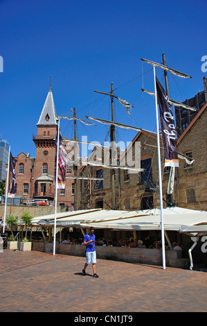 Gartenrestaurants, Campbells Cove, Rocks, Sydney Harbour, Sydney, New South Wales, Australien Stockfoto