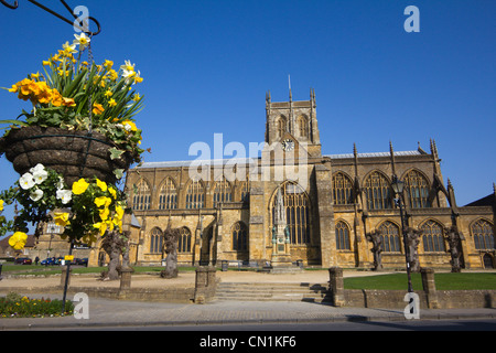 Sherborne Abtei Marktgemeinde Zentrum hohe Straße Dorset england Stockfoto