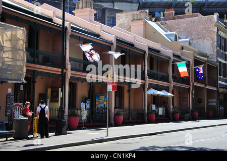 Historischen George Street, Rocks, Sydney Harbour, Sydney, New South Wales, Australien Stockfoto