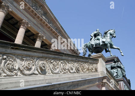 Museumsinsel Berlin alte National Galerie Friedrich Wilhelm IV. Stockfoto