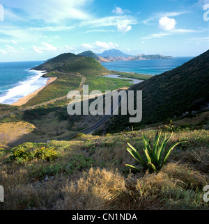 Se Halbinsel St Kitts Landschaft Stockfoto