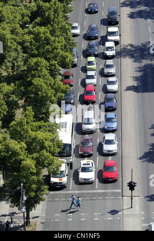 Berlin-Mitte-Tiergarten-Verkehr Stockfoto