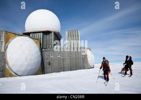 Ehemalige amerikanische kalten Krieges Radarstation, Farbstoff 2 in Grönland Stockfoto