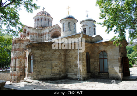 Ukraine. Die autonome Republik Krim. Kertsch. Byzantinische Kirche des Heiligen Johannes des Täufers. 717 gegründet. 8. Jahrhundert. Von außen. Stockfoto