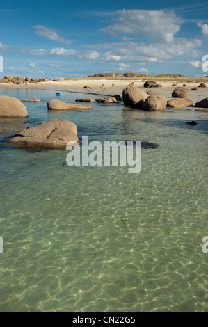 Frankreich, Finistere, Brignogan Plages, der große Strand an der Cote des Legendes im Herzen des Pays Pagan Stockfoto