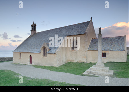 Frankreich, Finistere, Cléden-Cap Sizun, St Van sie Kapelle an der Pointe du, gekennzeichnet Grand Site de France Stockfoto