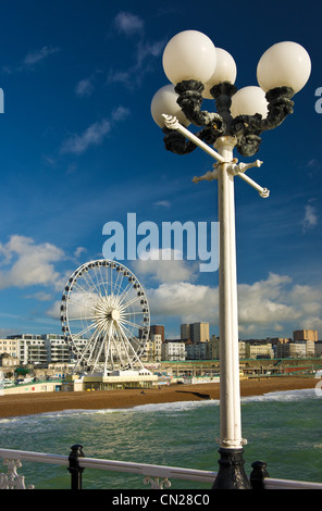 Brighton-Rad, Strandpromenade, Pier, East Sussex,England.UK Stockfoto