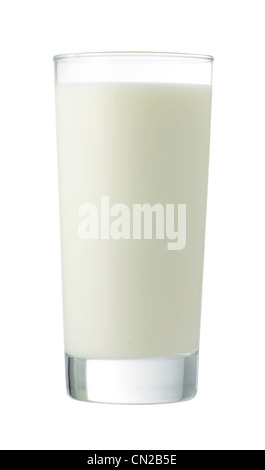 Hohes Glas Milch Stockfoto