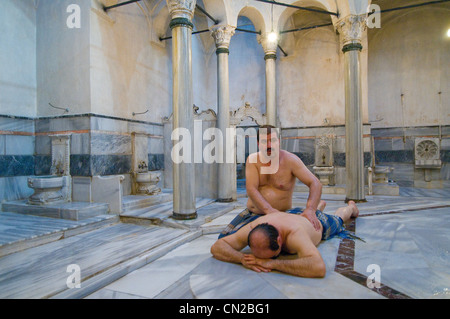 Cağaloğlu Hamam in Sultanahmet, Istanbul wurde von Sultan Mahmud i. im Jahre 1741 Einnahmen vorzusehen, die Hagia Sophia Mosque gebaut. Stockfoto