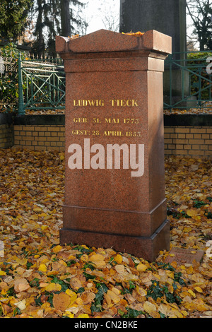 Grab von Johann Ludwig Tieck, 1773-1853, deutscher Dichter, Schriftsteller, Herausgeber und Übersetzer der Romantik, Berlin, Deutschland, Europa Stockfoto