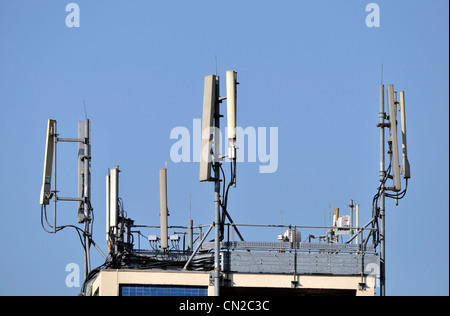 Antenne für Handy-Netz Stockfoto