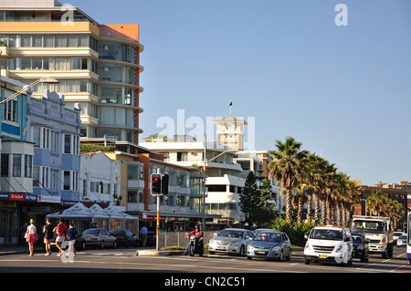 Campbell Parade am Bondi Beach, Sydney, New South Wales, Australien Stockfoto