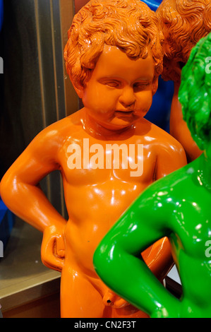 Belgien, Brüssel, Manneken Pis, Figur für den Verkauf in einem Geschäft Stockfoto