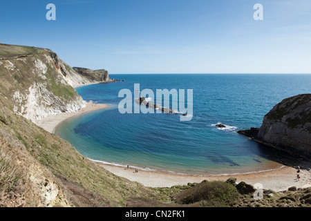 Mann O'War Bucht an der Küste von Dorset Jurassic Stockfoto