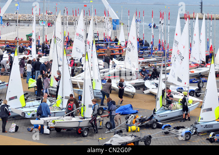 Weymouth und Portland National Sailing Academy, Austragungsort der Olympischen Spiele 2012 Stockfoto