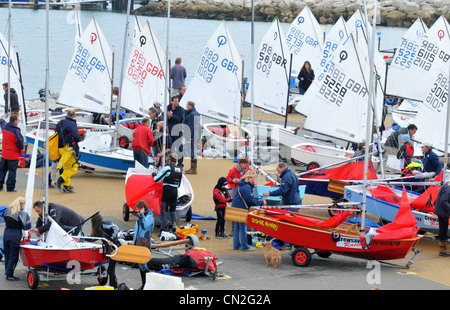 Weymouth und Portland National Sailing Academy, Austragungsort der Olympischen Spiele 2012 Stockfoto