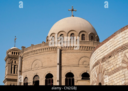 Koptische Kirche und Eintritt in das Koptische Museum Alt-Kairo-Ägypten Stockfoto