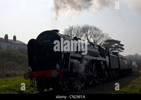 Dampfzug Watchet Bahnhof in somerset Stockfoto