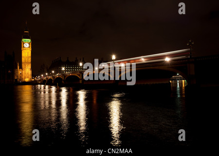 Westminster Bridge und Big Ben, London, UK Stockfoto