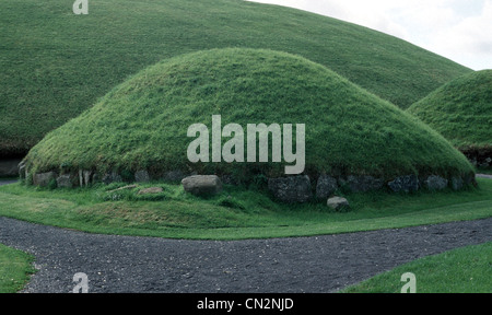 Knowth Passage Grab - Satelliten Stockfoto