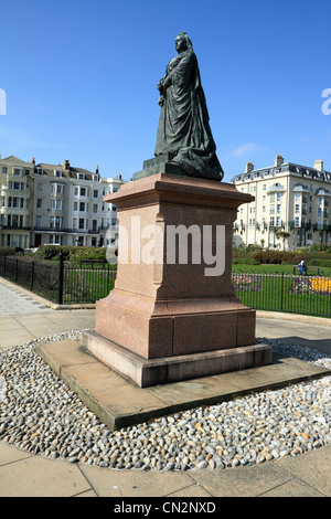 Statue der Königin Victoria, Warrior Square, St Leonards, East Sussex, UK Stockfoto