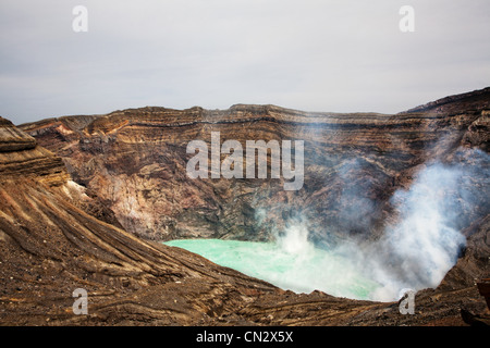 Nakadake Krater, Mount Aso, Kumamoto, Kyushu, Japan Stockfoto