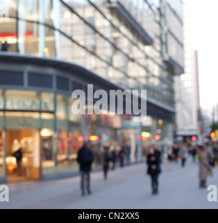 Verschwommene Straßenszene, London, England Stockfoto