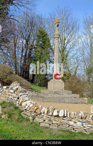 Kriegerdenkmal, Eastleach, Glos, UK Stockfoto