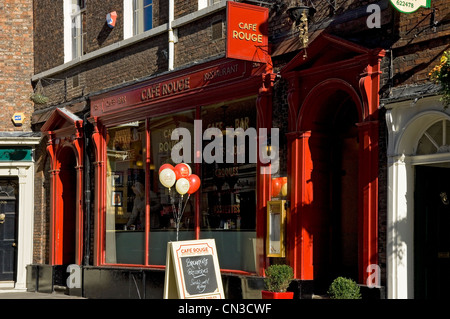 Cafe Rouge niedrige Petergate York North Yorkshire England UK GB Großbritannien Stockfoto