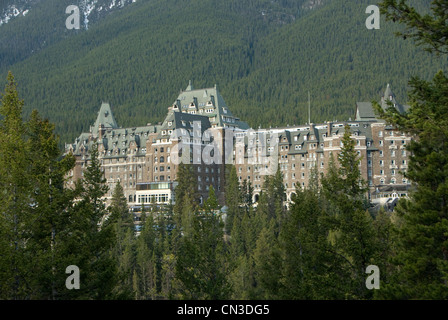 Alten Luxus Hotel Banff, Alberta, Kanada Stockfoto