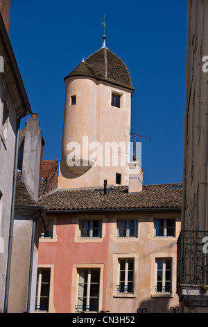 Frankreich, Saone et Loire, Chalon Sur Saone, Architektur in Qaui des Messageries Stockfoto