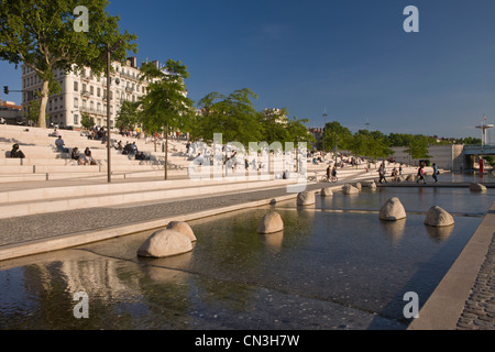 Frankreich, Rhone, Lyon, Rhone-Ufer Stockfoto