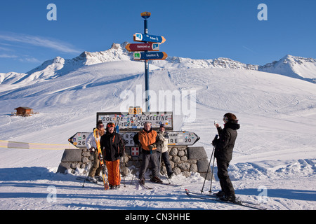 Frankreich, Savoyen, Valmorel, Massif De La Vanoise, Tarentaise-Tal, St François Longchamp, Maurienne-Tal, nahe dem Souvenir Stockfoto