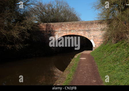 Die Worcester Birmingham Kanal in der Nähe von Alvechurch, Worcestershire Stockfoto