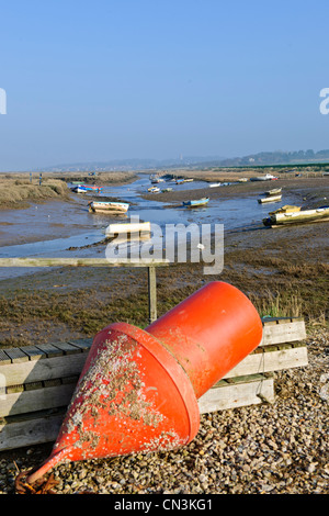 Morston Kai Sailing Club, Gezeiten-Sümpfe, Kanäle, Nord Norwich, England Stockfoto