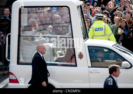 Papst Benedikt XVI - Edinburgh, Schottland, UK - 16. September 2010. Stockfoto