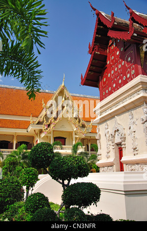 Ho Trai (Bibliothek der buddhistischen Schriften), Wat Phra Singh, Chiang Mai, Provinz Chiang Mai, Thailand Stockfoto