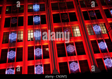 Vereinigtes Königreich, London, Oxford Street, Weihnachtsdekoration Stockfoto