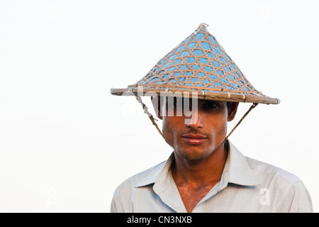 Myanmar (Burma), Rakhine (Arakan), Sittwe, Sittwe Fischer Staatsporträt Stockfoto