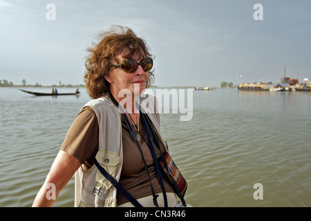Genießen Sie eine Fähre Tourist fahren in Mopti, Mali. Stockfoto