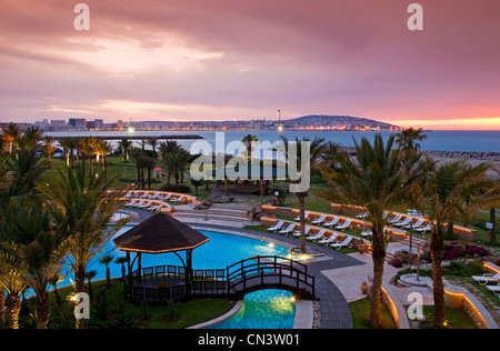 Marokko, Tanger Tetouan Region Überblick über Tanger Stockfoto