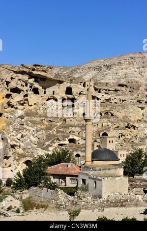 Zentral-Anatolien, Türkei, Kappadokien, als Weltkulturerbe der UNESCO, Cavusin aufgeführt Stockfoto