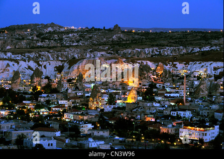 Zentral-Anatolien, Türkei, Kappadokien, Weltkulturerbe von UNESCO, Göreme Dorf und Tal Stockfoto