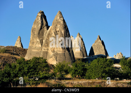 Zentral-Anatolien, Türkei, Kappadokien, aufgeführt als Weltkulturerbe der UNESCO, Göreme Tal Stockfoto