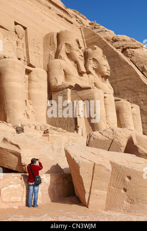 Ägypten - Abu Simbel Tempel, UNESCO Stockfoto