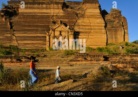 Myanmar (Burma), Sagaing Division, Mingun, Pagode oder Paya Mingun datiert 19. Jahrhundert Stockfoto